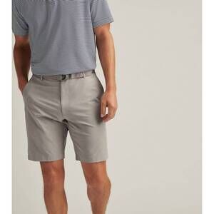 NEW PETER MILLAR shackleford hybrid short in grey